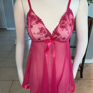 Womens Triangle Mesh Sequin Babydoll